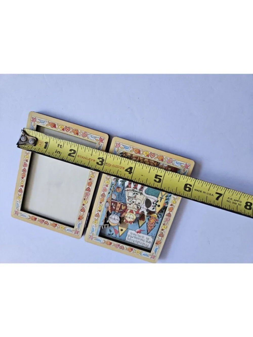 Picture Frame Wallet Size R. A. Lang Card Co. Friendship Smiles